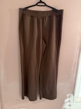 Spyder Brown Wide-Leg Track Pants